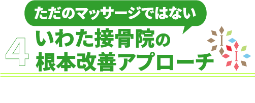 「ただのマッサージではない」いわた接骨院の根本改善アプローチ