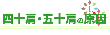 四十肩・五十肩の原因