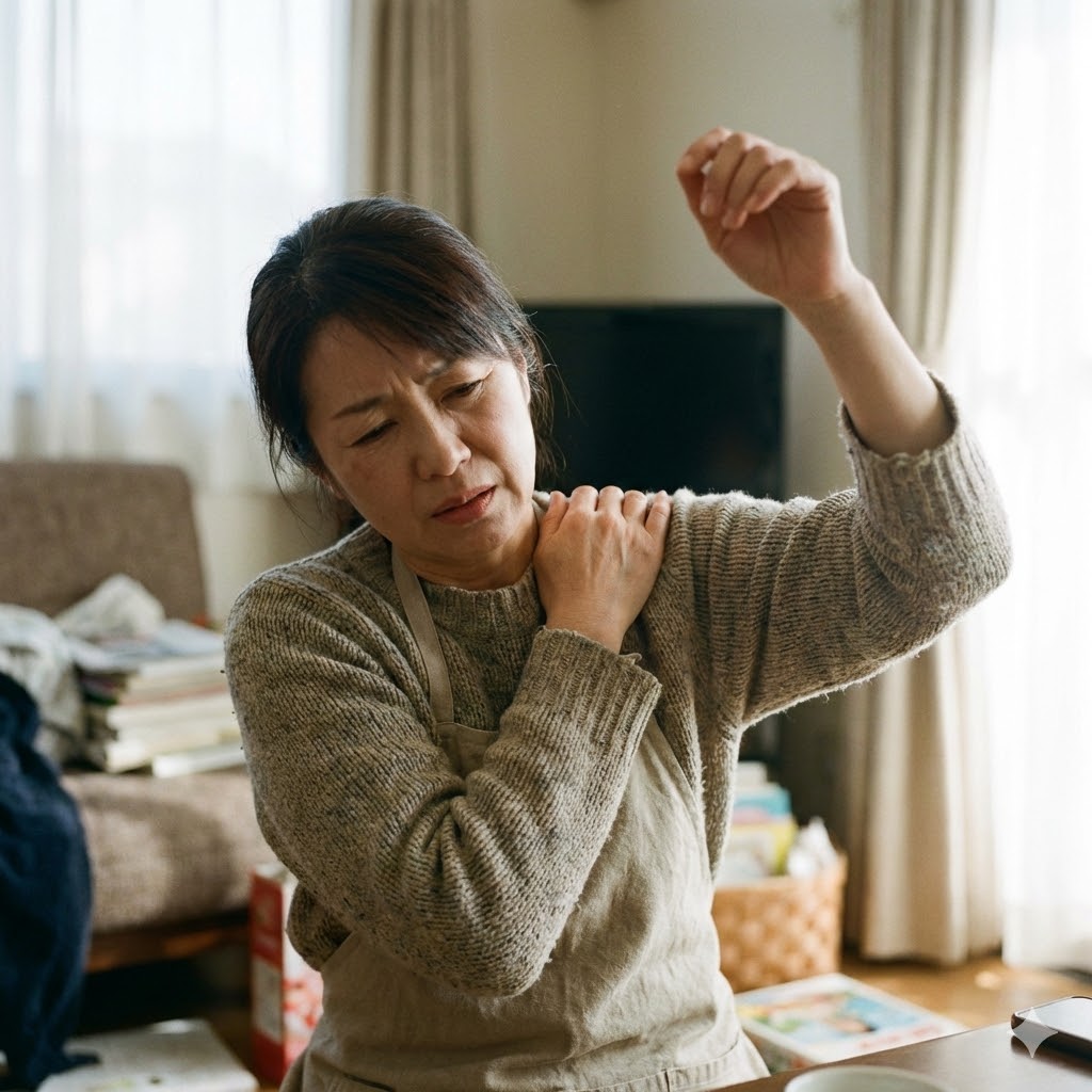 四十肩・五十肩で肩があがらない