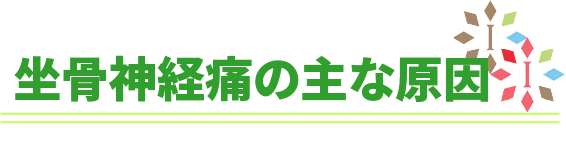 坐骨神経痛の主な原因