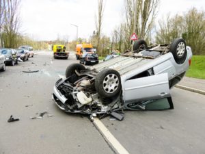 交通事故の写真