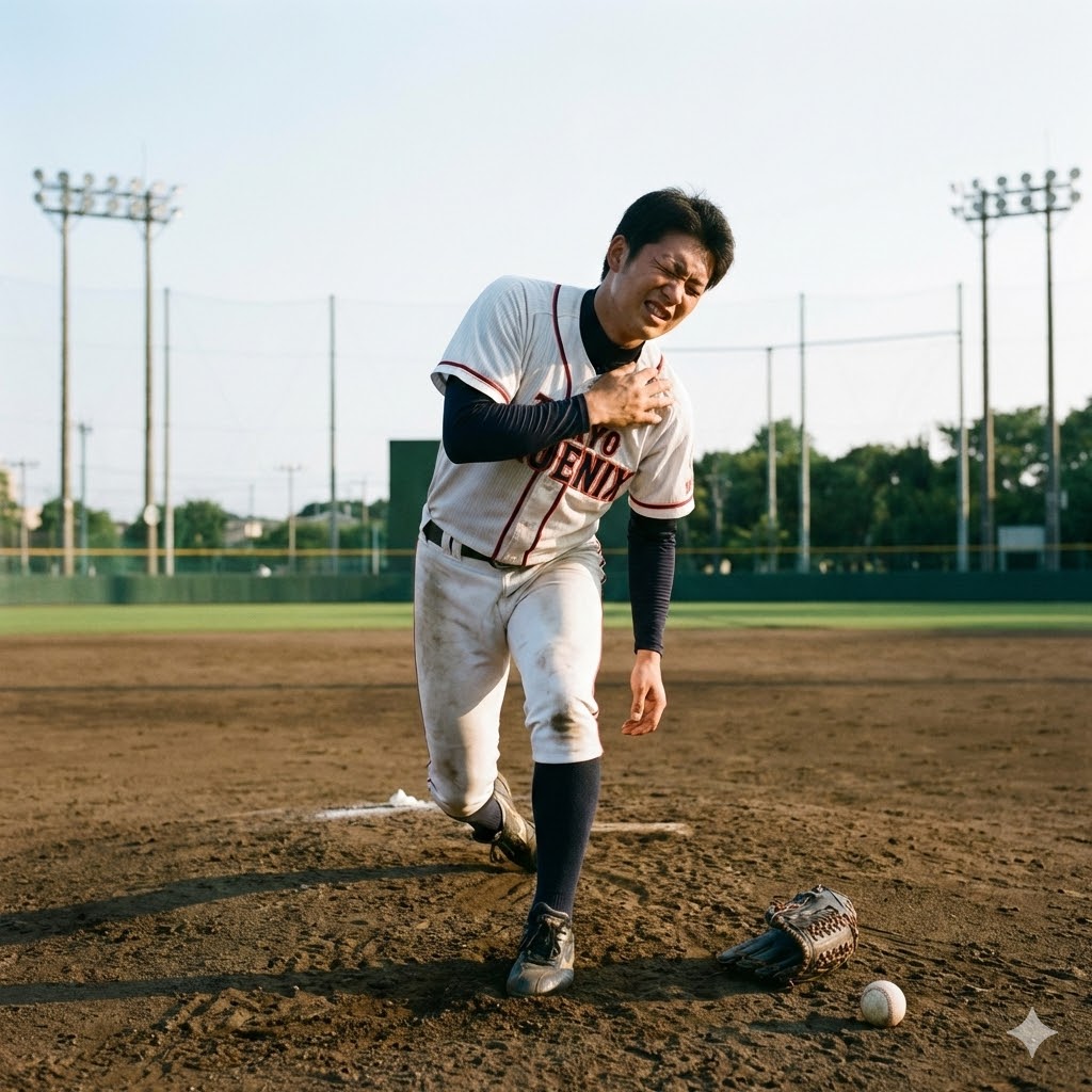 スポーツ野球の投球フォームの悪化によるケガ