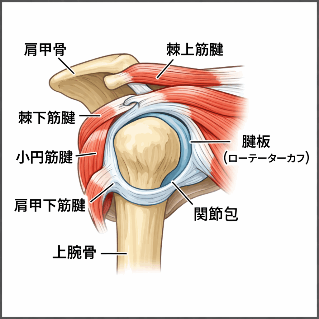 肩の解剖学の図